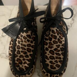 New Leopard Clarks